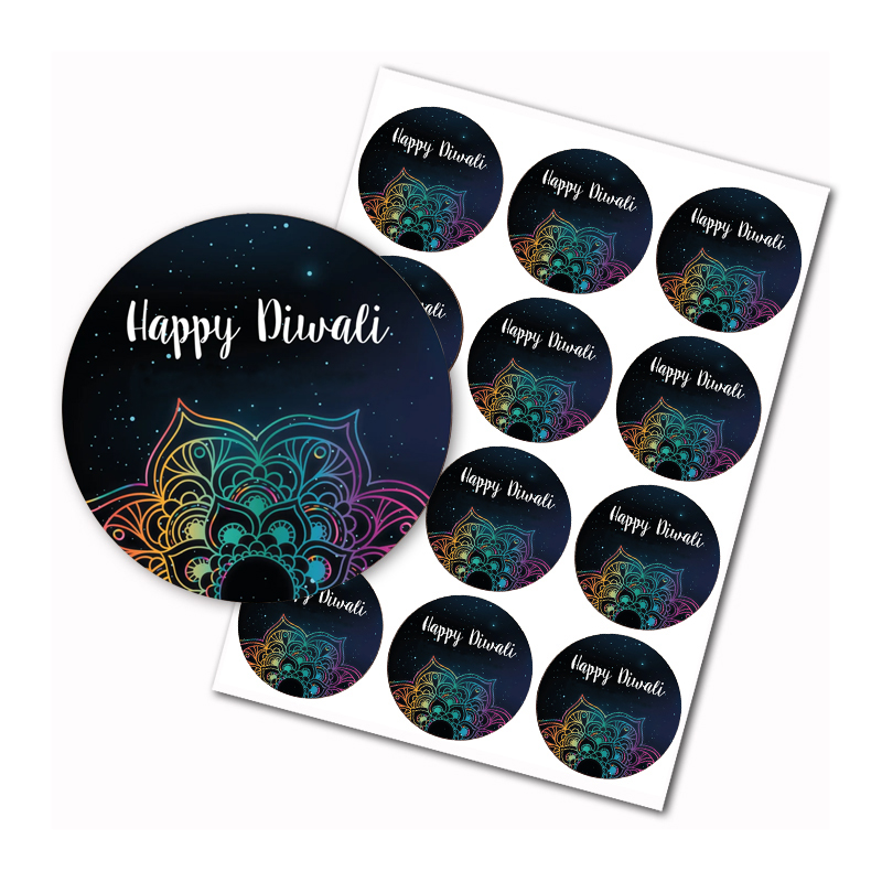 Lighting Decor For Diwali - Happy Diwali stickers Indian Festival of