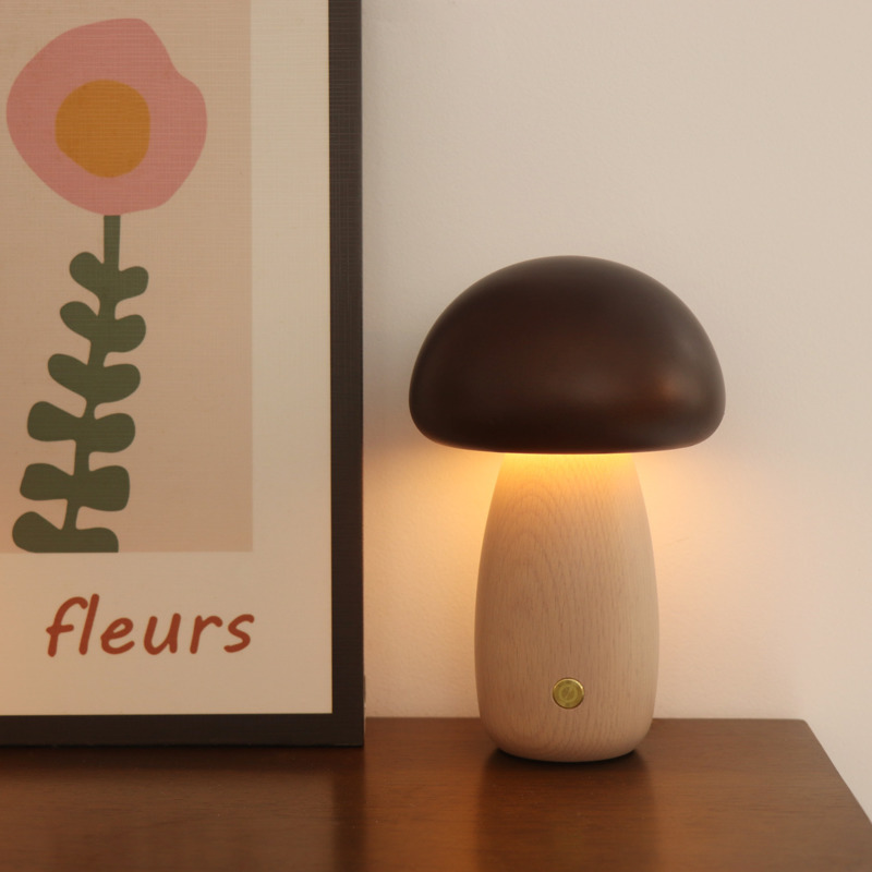 Mushroom Table Lamp - LED Mushroom Night Light Touch Warm