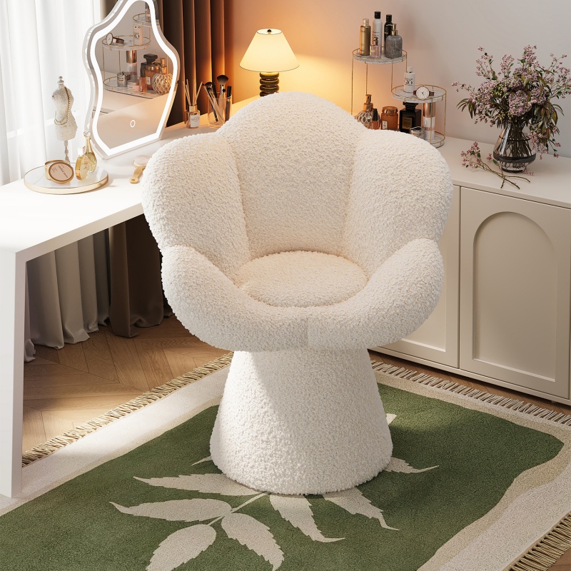 Furniture Lighting & Decor Magazine - Rotating Makeup Chair Bedroom Dressing Table