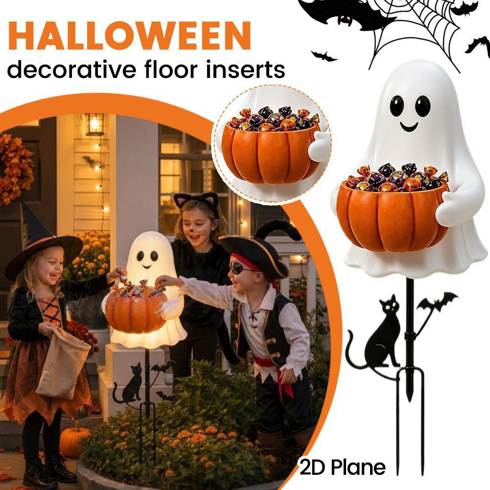 Lighting Decoration Stand - 2D Halloween Ghost Pumpkin Candy Holder