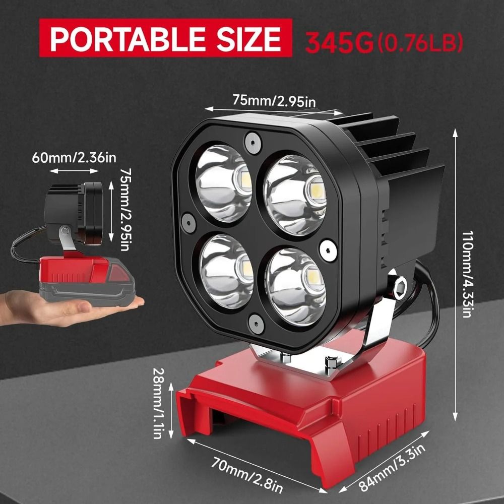 6500K, 6000LM Job Site Lightin - Garage Lighting Decor recension och pris