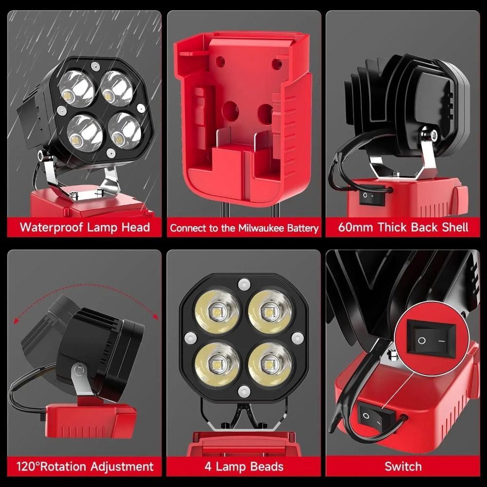 6500K, 6000LM Job Site Lightin - Garage Lighting Decor recension och pris