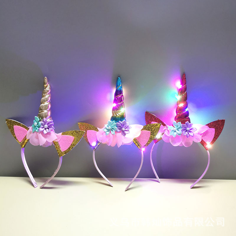 New Halloween Cute Unicorn Hea - Unique Lighting Decor recension och pris