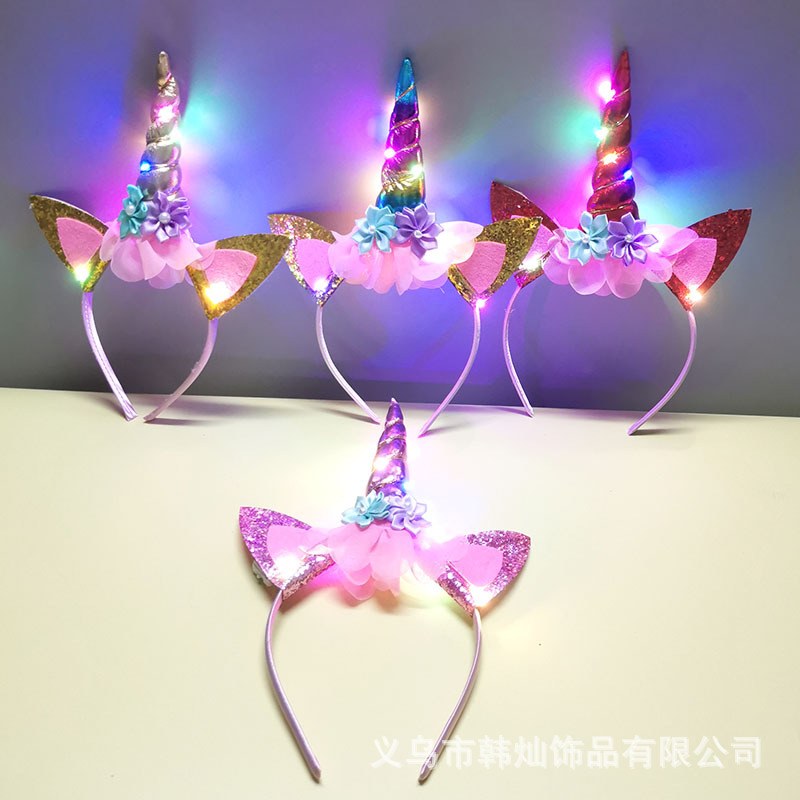 New Halloween Cute Unicorn Hea - Unique Lighting Decor recension och pris