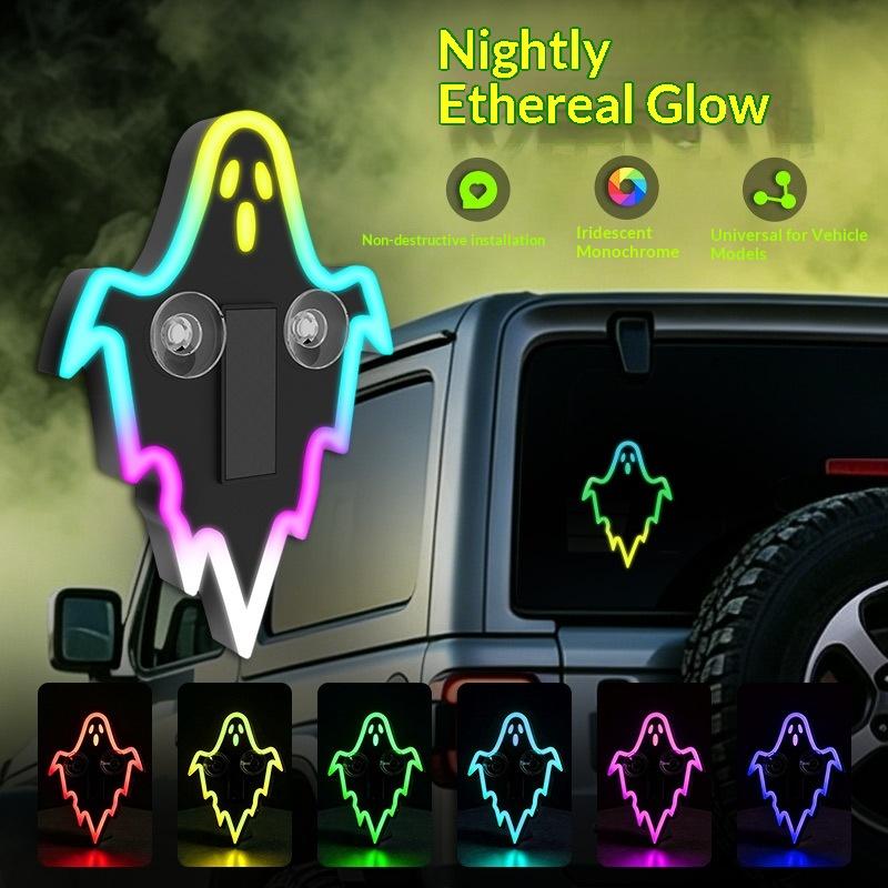 Solar Powered Ghost LED Car De - Unique Lighting Decor recension och pris