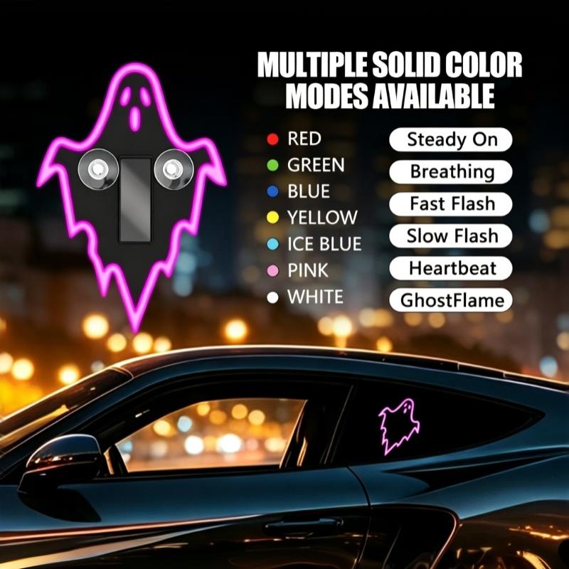 Solar Powered Ghost LED Car De - Unique Lighting Decor recension och pris