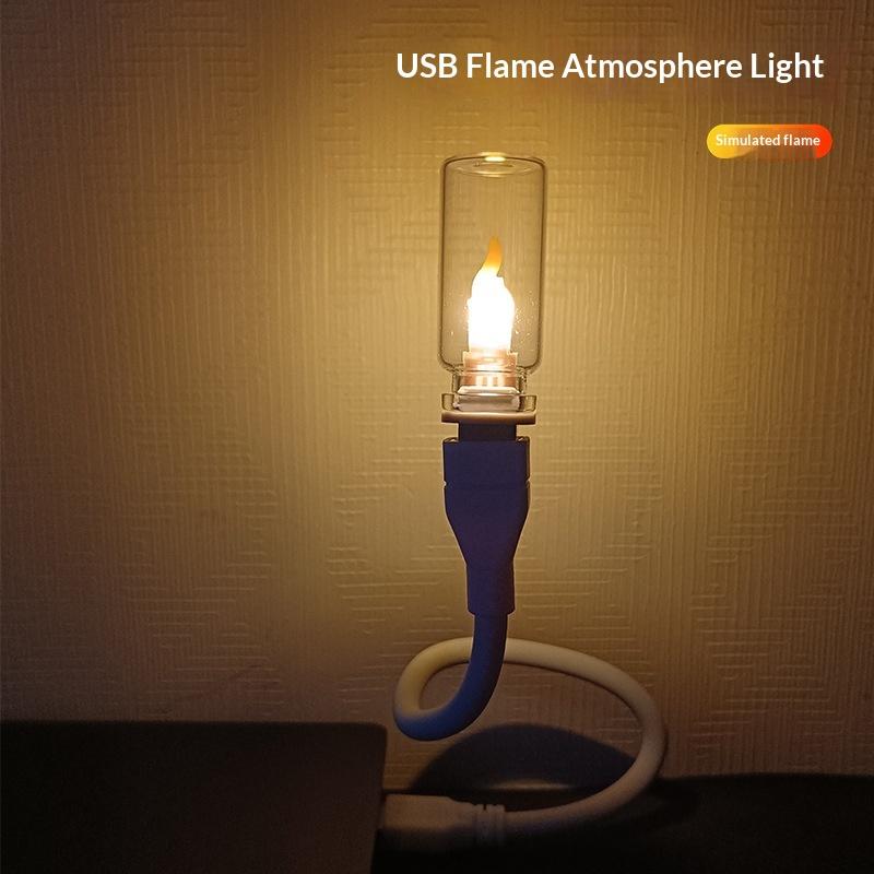 USB Flame Flickering LED Frost - Lighting Decor For Diwali recension och pris
