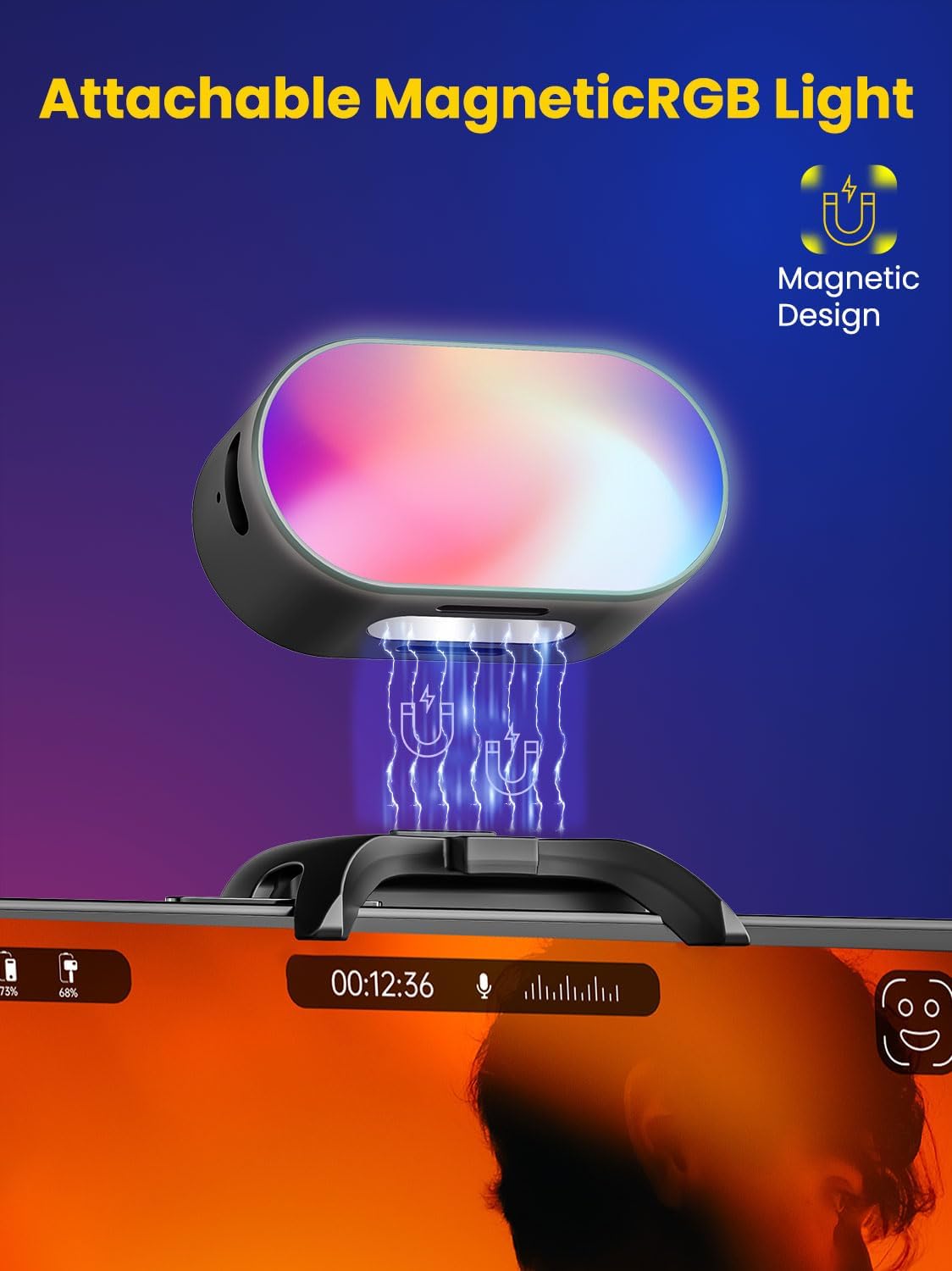 AOCHUAN Mini RGB Magnetic Fill - Lighting Gallery recension och pris