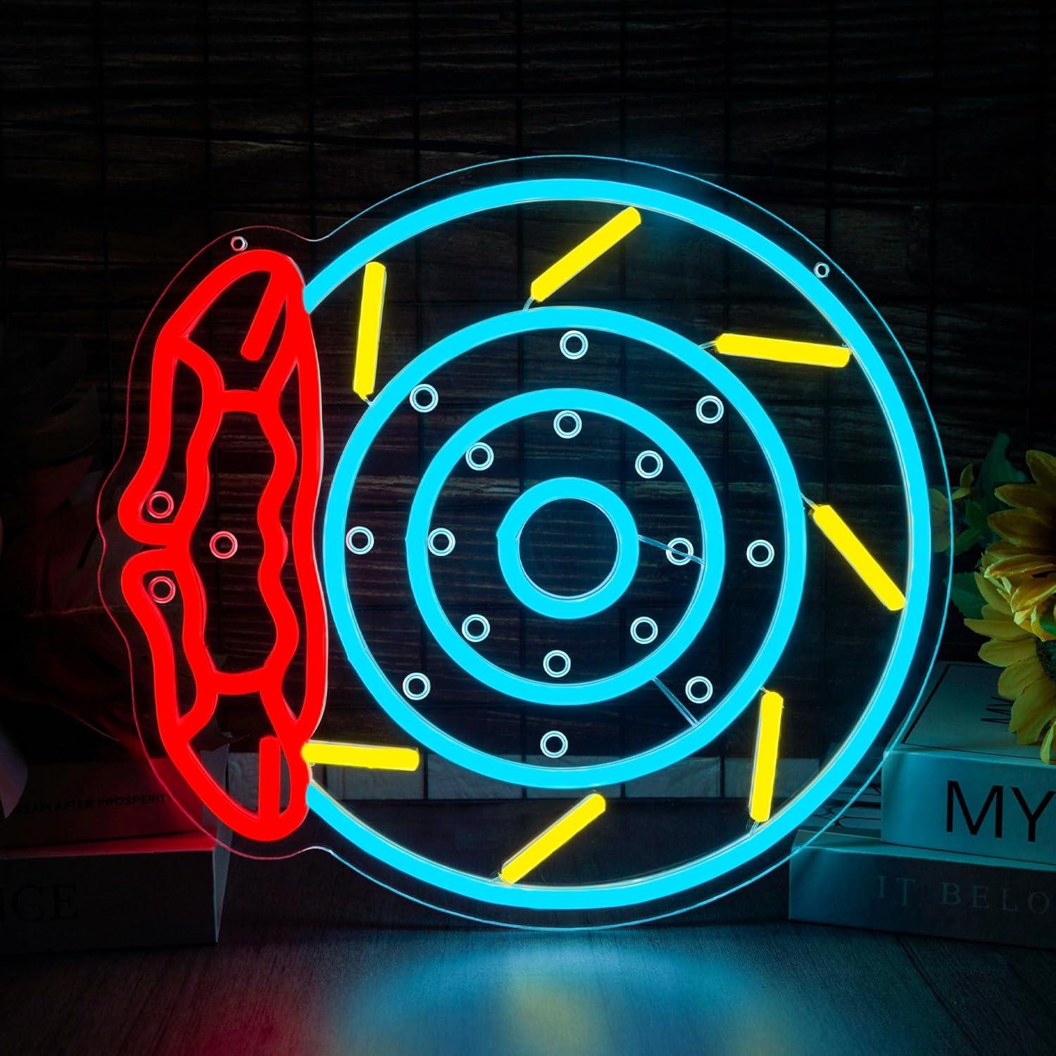 Brake Pads Neon Sign LED Garag - Garage Lighting Decor recension och pris