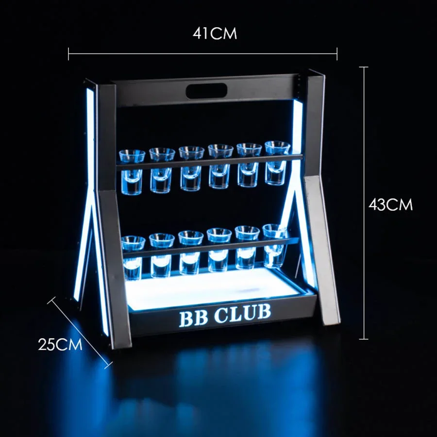 Rechargeable LED Shot Glass Di - Lighting Decoration Stand recension och pris