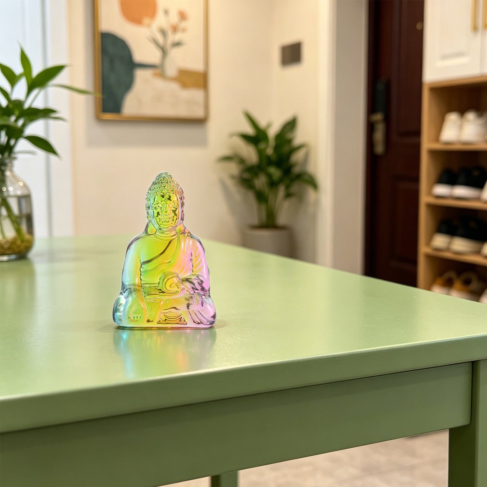 4.2 Inch Crystal Buddha Statue - Office Lighting Decor recension och pris