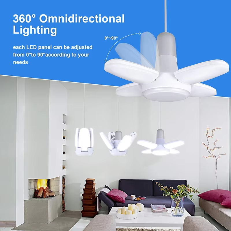 28W Fan Shape LED Bulb E27 LED - Garage Lighting Decor recension och pris