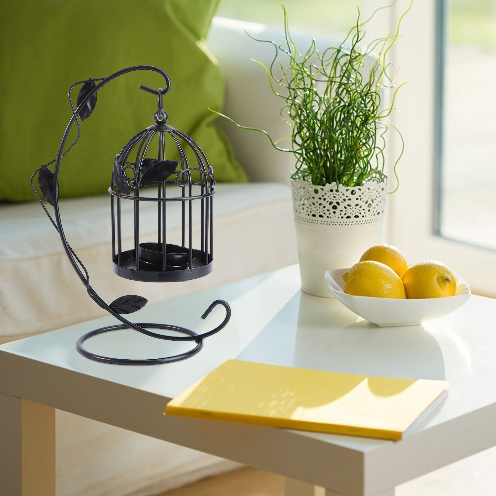 1Pcs Black Hanging Birdcage De - Lighting Decoration Stand recension och pris