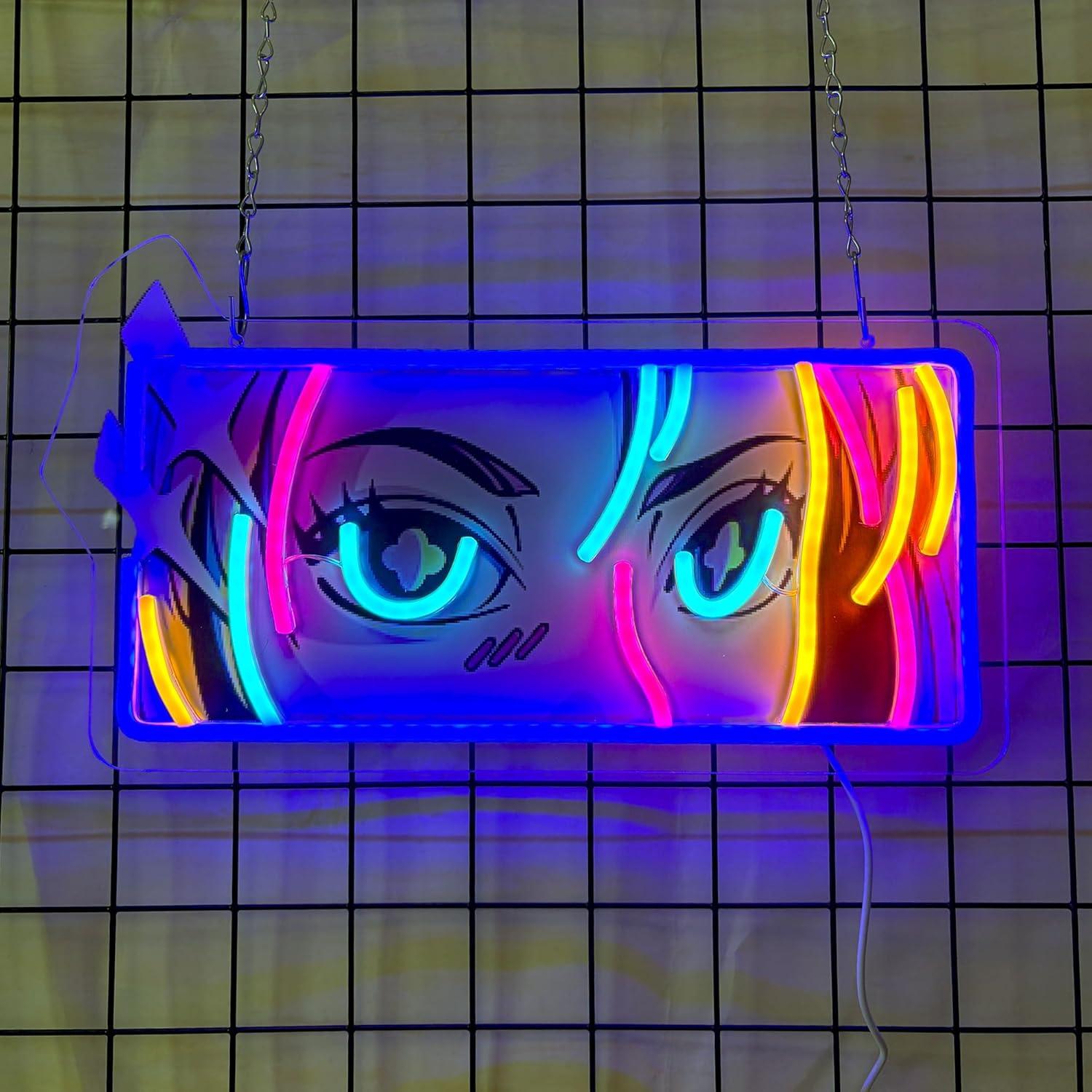 Passionate Eyes Neon Sign USB  - Garage Lighting Decor recension och pris