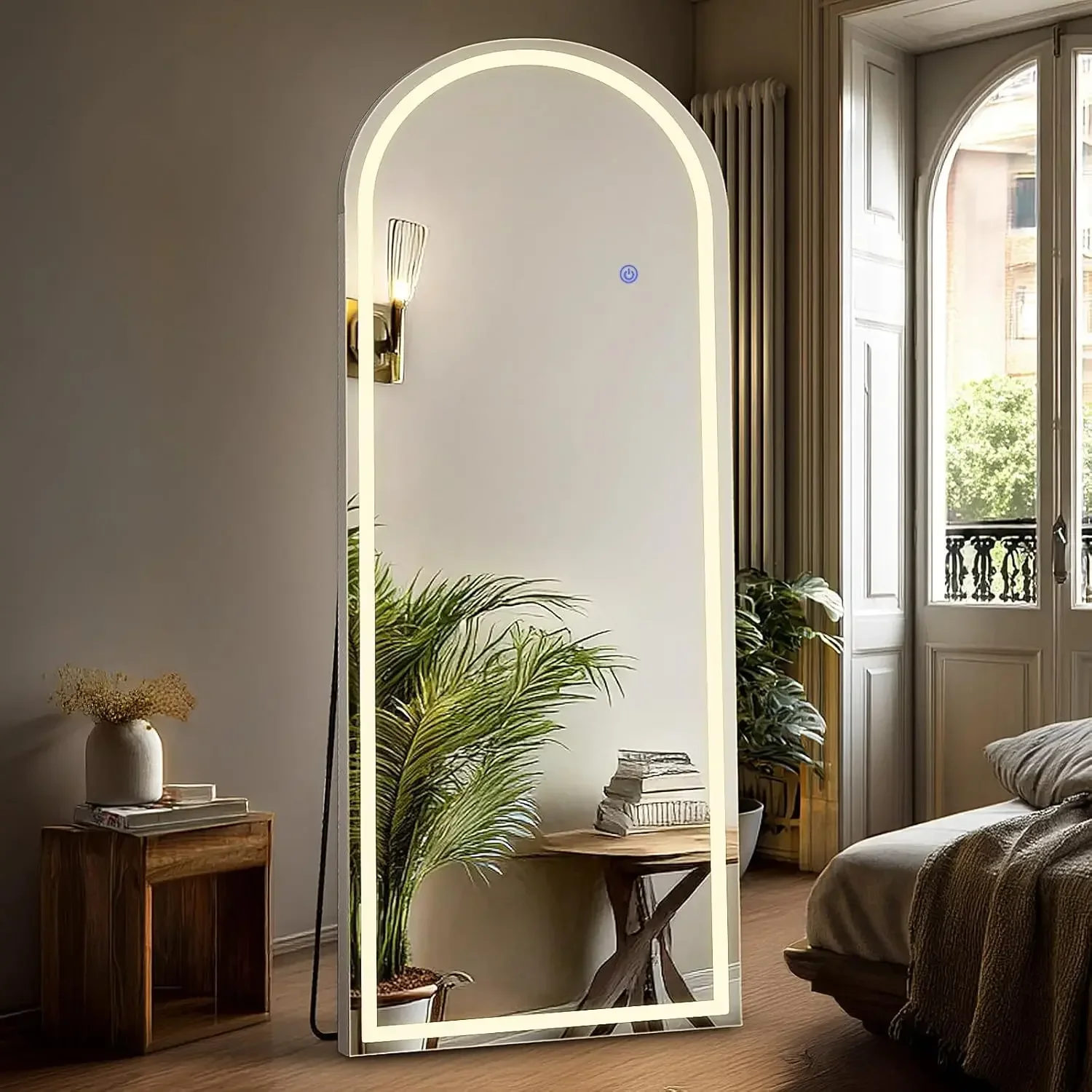 Full Body Wall Mirror with LED - Lighting Decoration Stand recension och pris