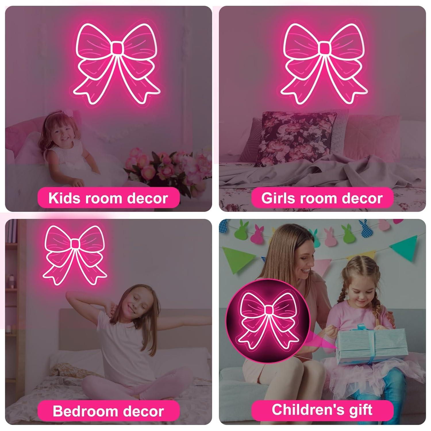 Bow Neon Signs USB Dimmable LE - Elegant Decor & Lighting Llc recension och pris