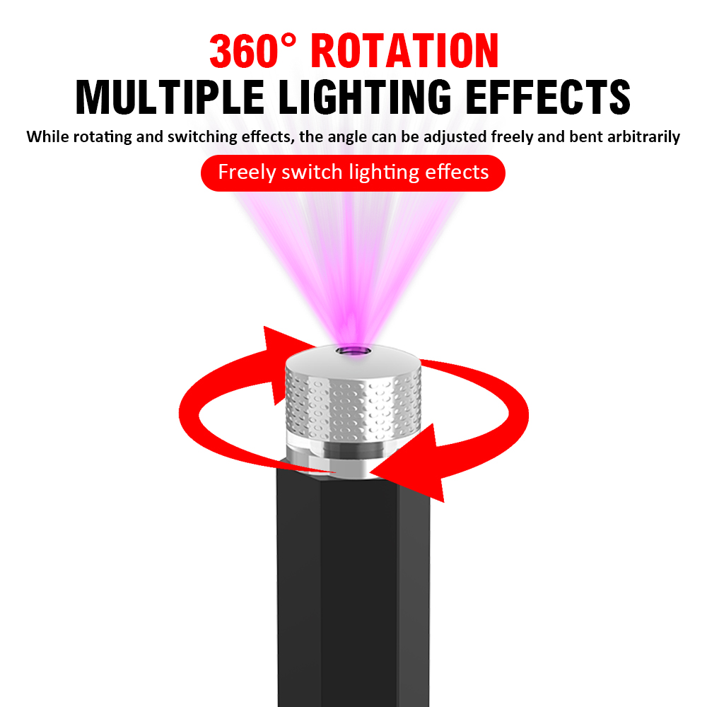 USB Car Roof Projector LED Sta - Lighting Decor For Diwali recension och pris