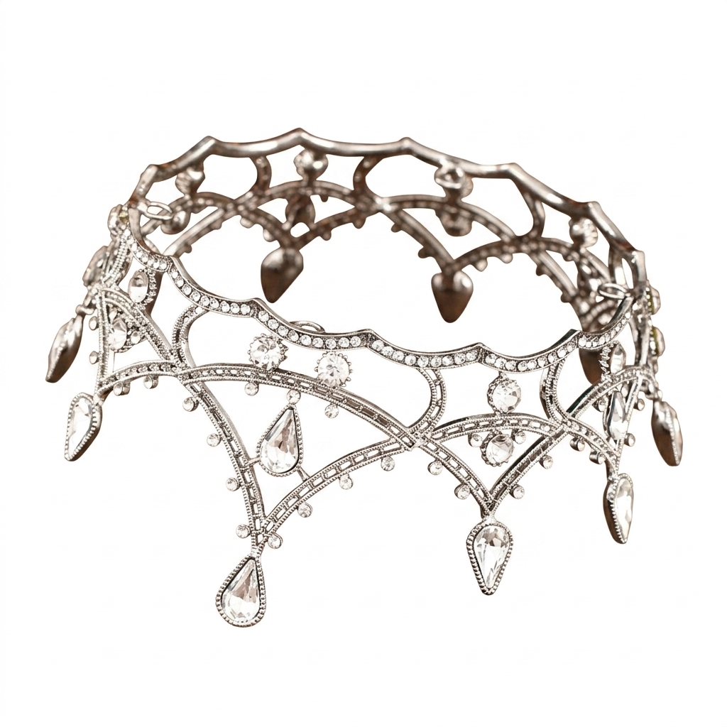 1pc Baroque Crystal Crown Eleg - Elegant Decor & Lighting Llc recension och pris