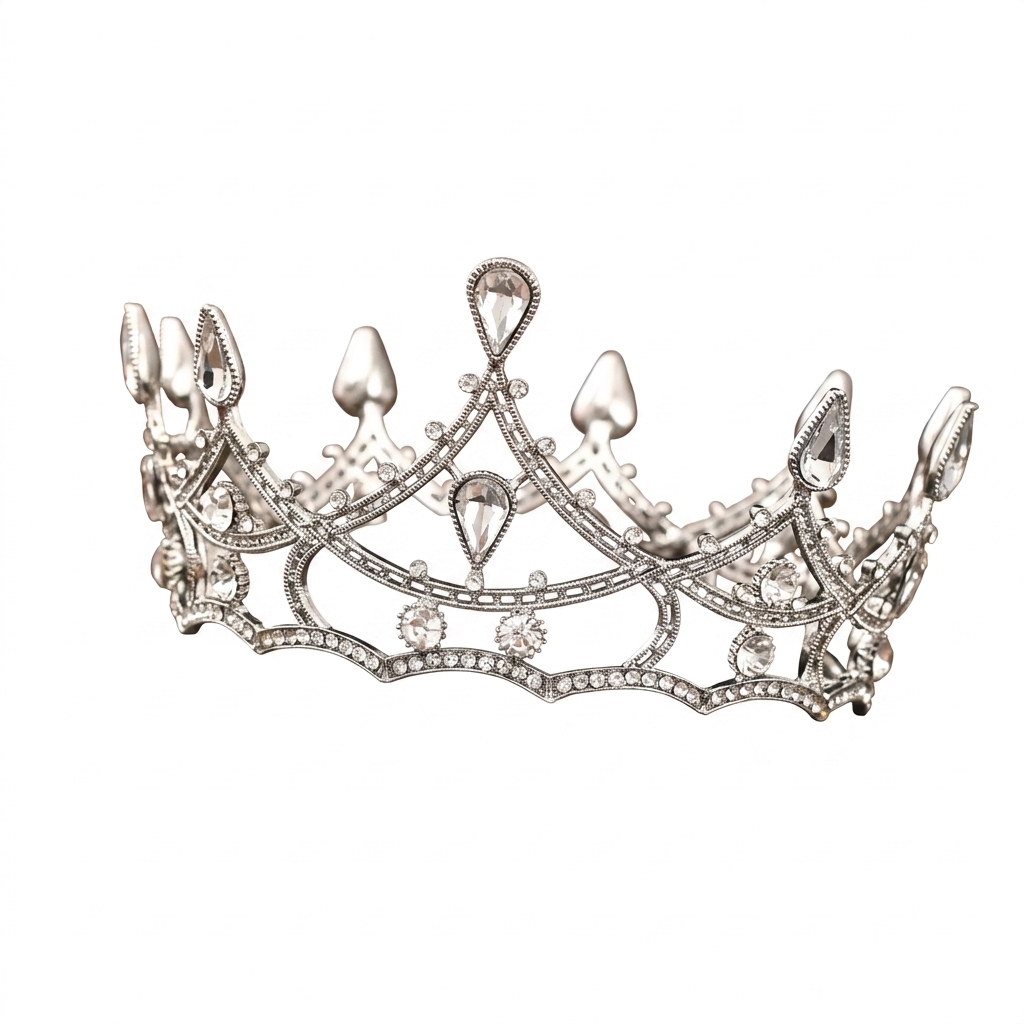 1pc Baroque Crystal Crown Eleg - Elegant Decor & Lighting Llc recension och pris