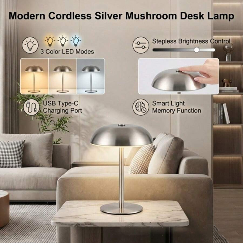 Cute Mushroom Table Lamp, Touc - Mushroom Table Lamp recension och pris