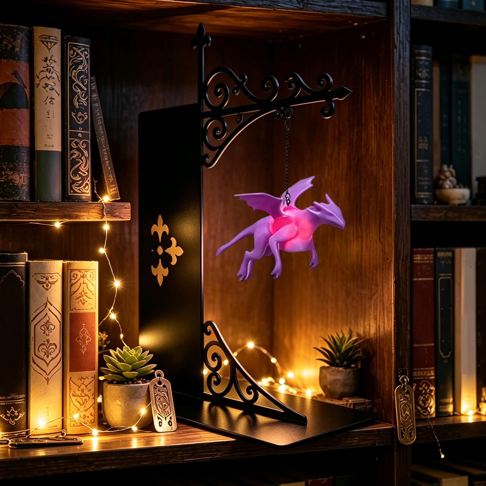 Unique Floating Dragon Bookshe - Unique Lighting Decor recension och pris