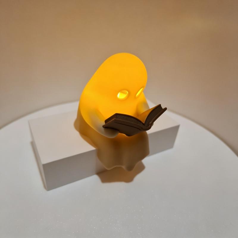 Cute Ghost Reading Book Lamp H - Lighting Decor For Diwali recension och pris
