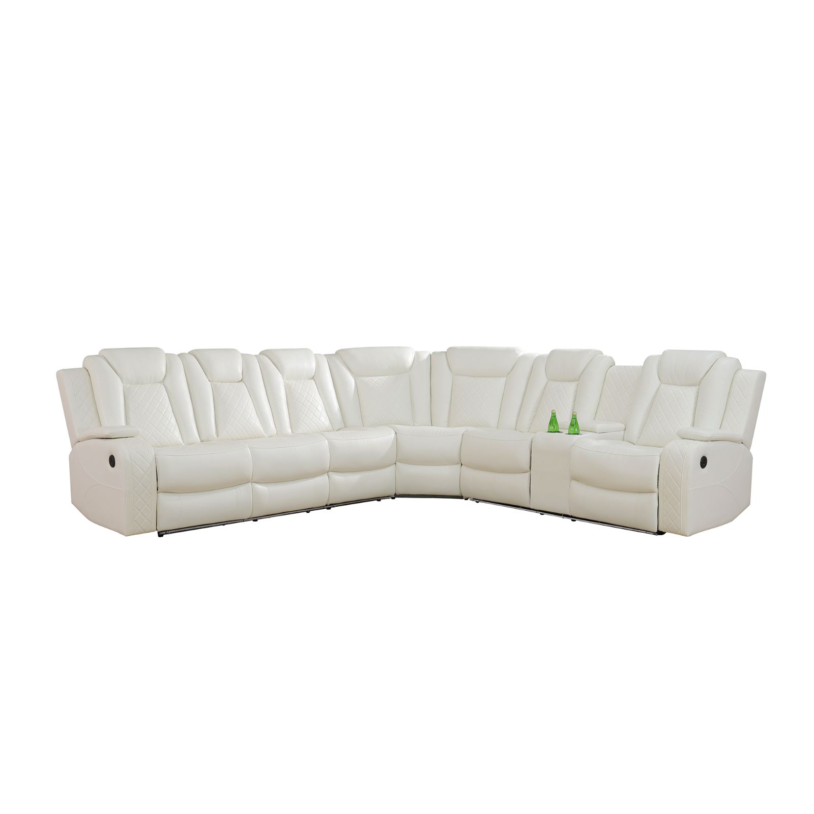 White Leather Electric Recline - Furniture Lighting & Decor Magazine recension och pris