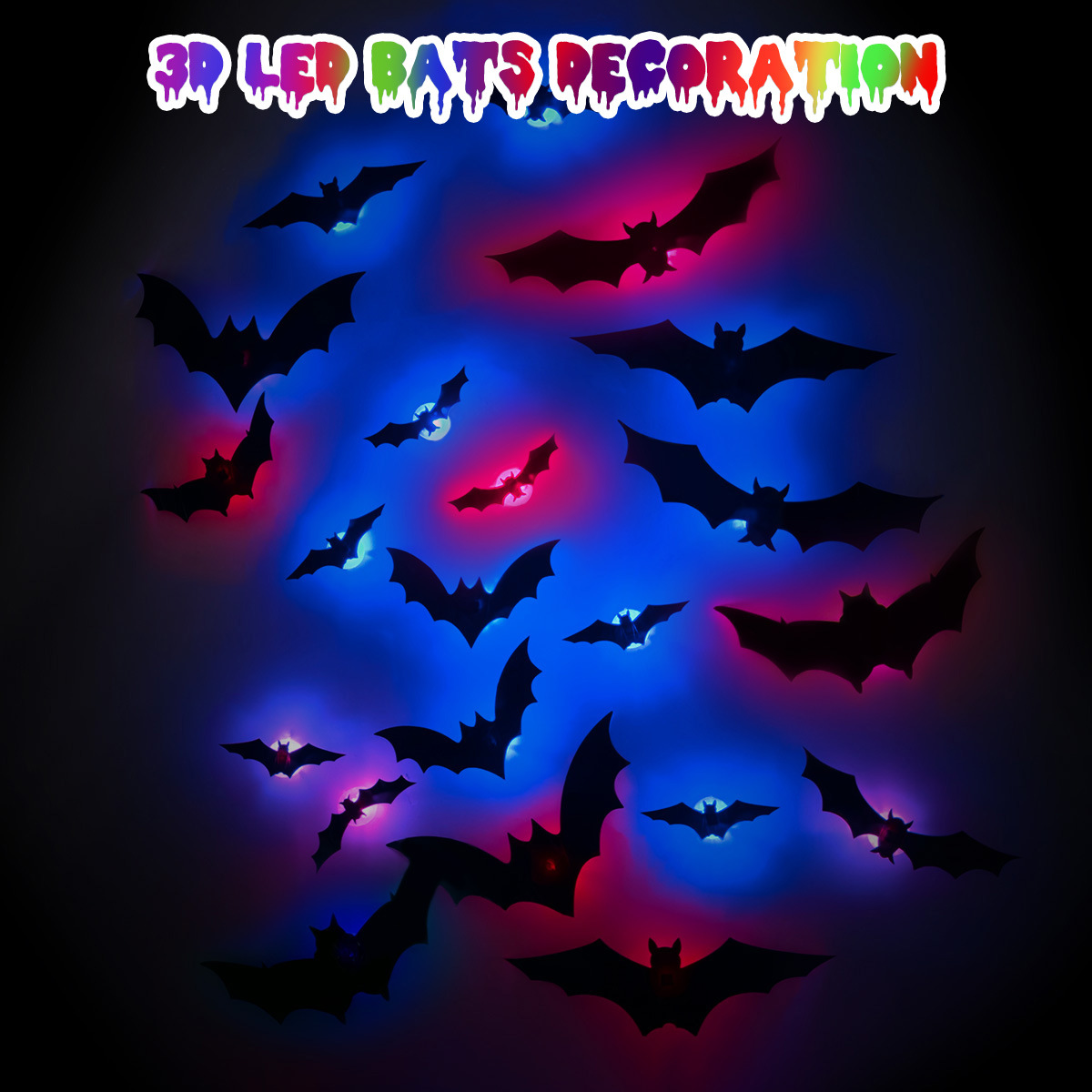 Generic Halloween 3D Bat Led W - Lighting Home Decor Products recension och pris