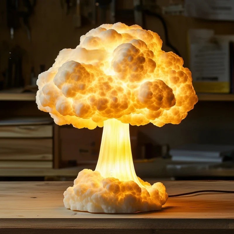 USB Powered Atomic Mushroom Cl - Mushroom Table Lamp recension och pris