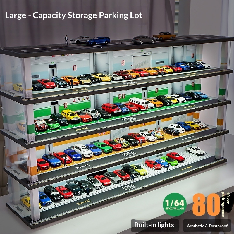 1:64 Scale Parking Garage Mode - Garage Lighting Decor recension och pris