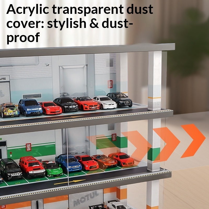 1:64 Scale Parking Garage Mode - Garage Lighting Decor recension och pris